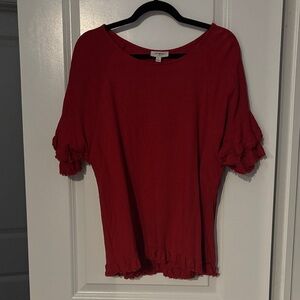 Umgee Red Short Sleeve Top